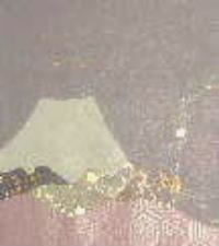 破り継　豆色紙　『富士山』 拡大へ　紫色系