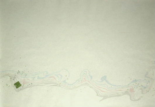 装飾料紙 本鳥製 特選料紙 染紙 『三色墨流し』 水灰色 半懐紙 拡大へ 装飾料紙 本鳥製 特選料紙 染紙 『三色墨流し』 水灰色 半懐紙 拡大へ